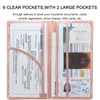 LumiMokki Premium Leather Car Registration & Insurance Card Holder with