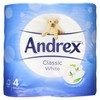 Andrex Classic White Toilet Tissue 4 Rolls
