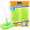 KEEPOW Reusable Wet Pads Refills Compatible with Swiffer Sweeper Mop,