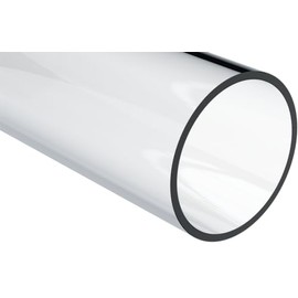 Acrylic Extruded Rigid Round Tube, Clear, 1" ID x 1-1/8" OD x 36" L