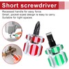 Mabor 4Pcs Stubby Screwdriver Mini Short Sewing Machine Screwdriver with