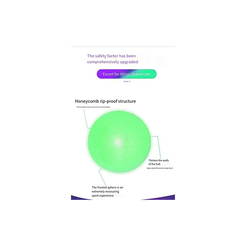 LORJE Small Exercise Ball, Yoga Ball，Mini Pilates Ball, 9 Inch