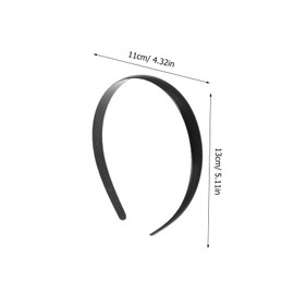 PACKOVE 15mm Plastic Hair Bands 50-Pack Simple Black Headbands for Women and Girls Non-Slip Hair Accessories for Everyday Use
