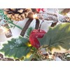 30cm LED Pre-Lit Decorated with Leaves Pine Cones Berries 3D