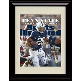 Saquon Barkley SI Autograph Promo Print - Penn State Football - Framed 8x10