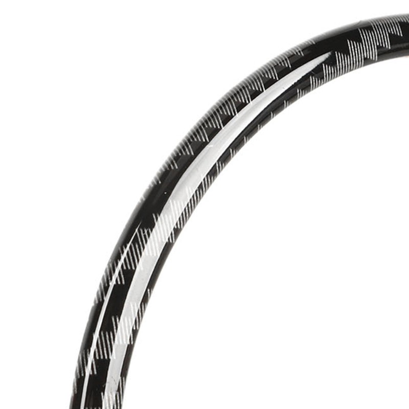 Steering Wheel Emblem Ring Carbon Fiber Look Simple Cool Replacement