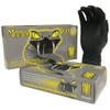 Mamba Med Black Nitrile Disposable Gloves, Medium, Black, 100 Gloves