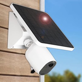 Solar Panel Charging Mount Compatible with Arlo Pro 4,Pro 3,Floodlight,Ultra 2,Ultra,Arlo Pro 5S 2K,Arlo Essential,Essential 2KCamera,Arlo Pro2,Arlo Pro,IP65 Weatherproof Continuously for 365 Days