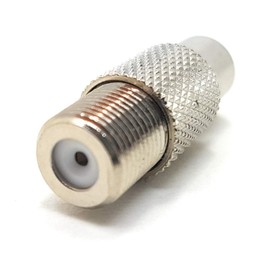 MainCore F Type Screw On Female Connection to Composite Phono RCA Female Coupler for Coax Coaxial Cable