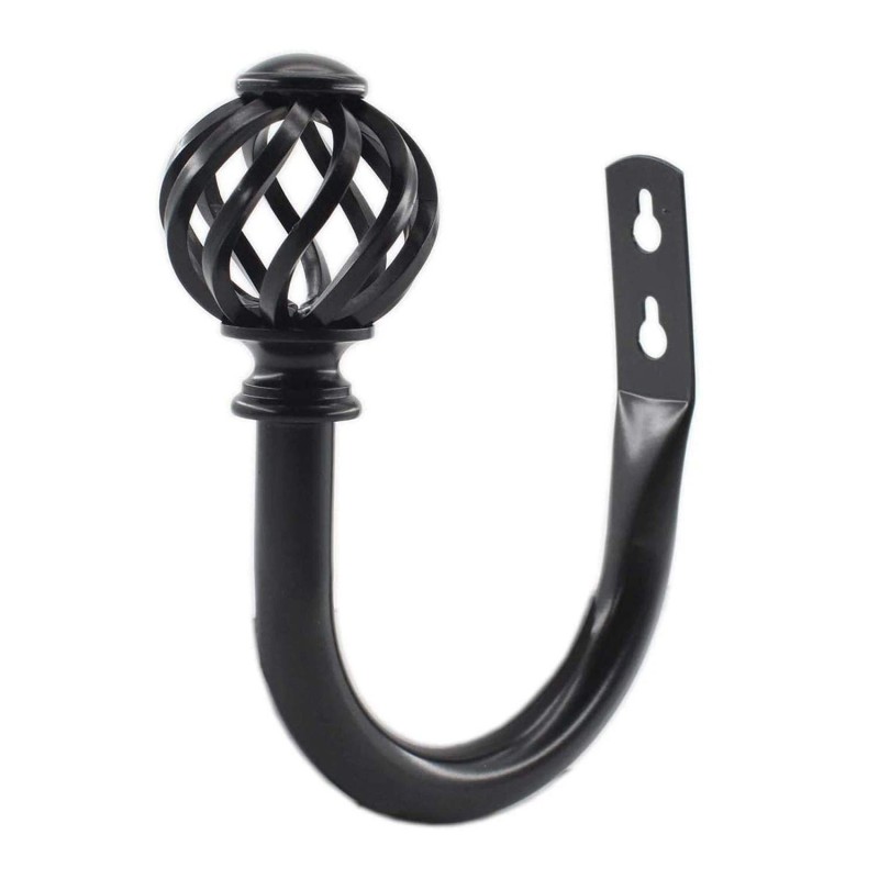 Ulifestar 2 Pack Curtain Holdbacks,U Shaped Wall Mounted Curtain Tieback