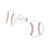 ICYROSE 925 Sterling Silver Baseball Stud Earrings 19460