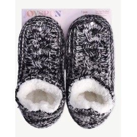 joyspun slipper socks with grippy soles. one size fits most. shoe size 7-9.5
