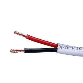Monoprice 102822 50 ft 16AWG CL2 Rated 2-Conductor Oxygen Free Pure Bare Copper Speaker Wire Cable