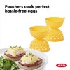 OXO Good Grips 2 Piece Silicone Egg Poaching Set, One