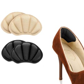 Flomiara Fersenkissen-Pads, selbstklebende Ferseneinsätze, Stiefel, lose Schuhe, zu groß, Anti-Blasen-Schuheinlagen, Fersenschutz, Fersenschutz, Einlagen für Damen und Herren, verhindern, dass Schuhe