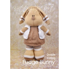 Knitting Pattern Booklet - Fudge The Bunny from Knitting by Post. The Ultimate Knitters Easter Gift. A5 Booklet. Create Your Very Own Large Rabbit Soft Toy - UK Knitting Terms