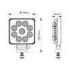 AdLuminis LED Work Light, 10 Watt, 900 Lumens, 28.6°, 12