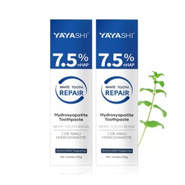 2025 NEW Hydroxyapatite Toothpastes,Fluoride-Free Toothpaste, Gentle Mint, Fresh Breath, Daily Use for Oral Health 4.23oz (2pcs)