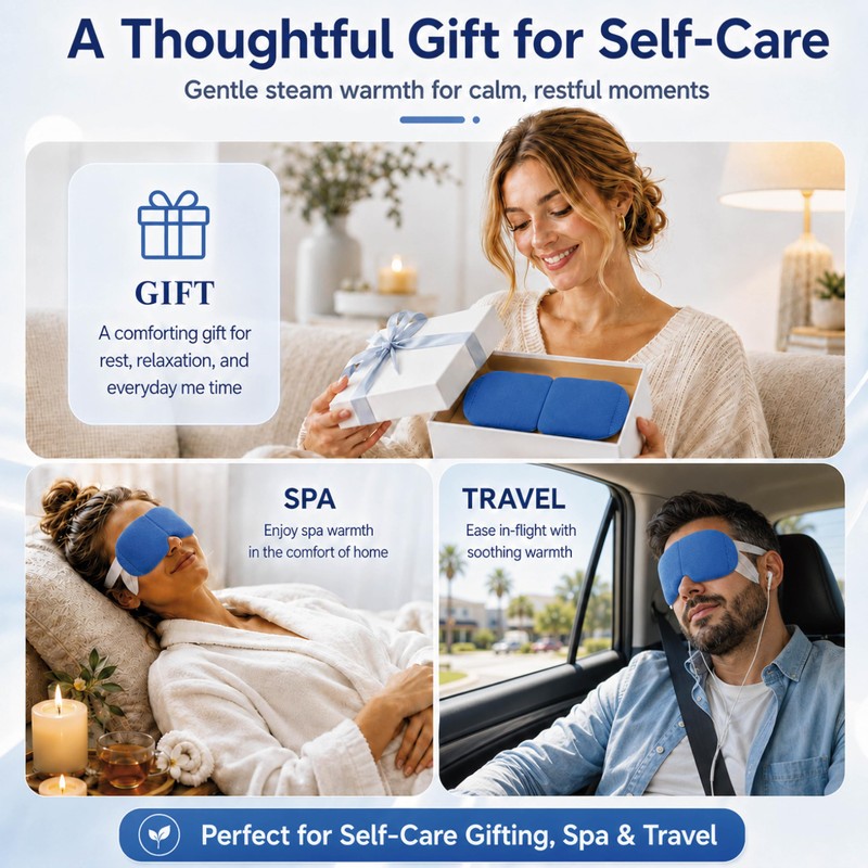 Steam Eye Mask, Unscented Self Heating Eye Masks, Disposable Warm