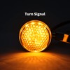 HDBUBALUS 4Pcs Front Rear Motorcycle LED Turn Signals Light 39-41mm