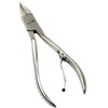 5in Nail Nippers with Curved Jaws and Foldable Spring Mechanism