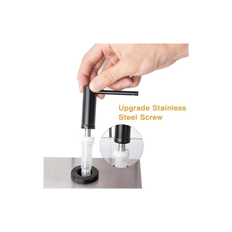 Matte Black Kitchen Sink Soap Dispenser GAPPO Countertop Pump Hand