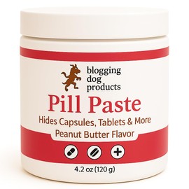 Pill Paste for Dogs – Peanut Butter Flavor – Hides Capsules, Tablets & Supplements – Easy Pill Pocket Alternative – Soft Moldable Texture – 4.2 oz – Blogging Dog Products