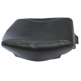 Kar Designers Real Leather Gray Stitch Center Console Lid Armrest Fits 08-14 Dodge Challenger