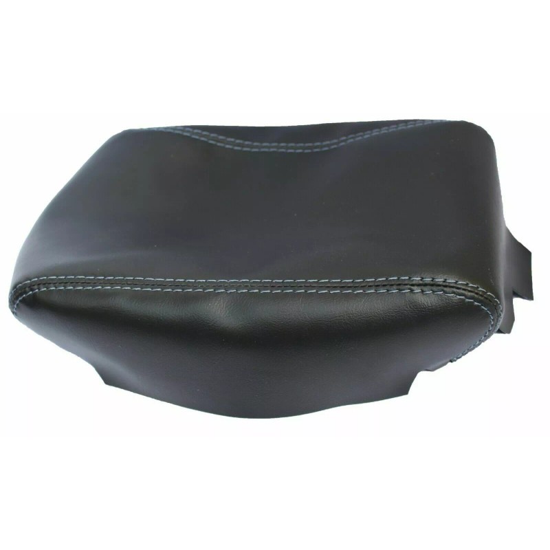 Kar Designers Real Leather Gray Stitch Center Console Lid Armrest