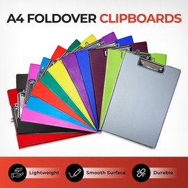 Janrax A4 Red PVC Foldover Clipboard