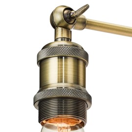 Home Luminaire 31680 Rushford - Aplique de pared, 1 luz, acabado en latón envejecido