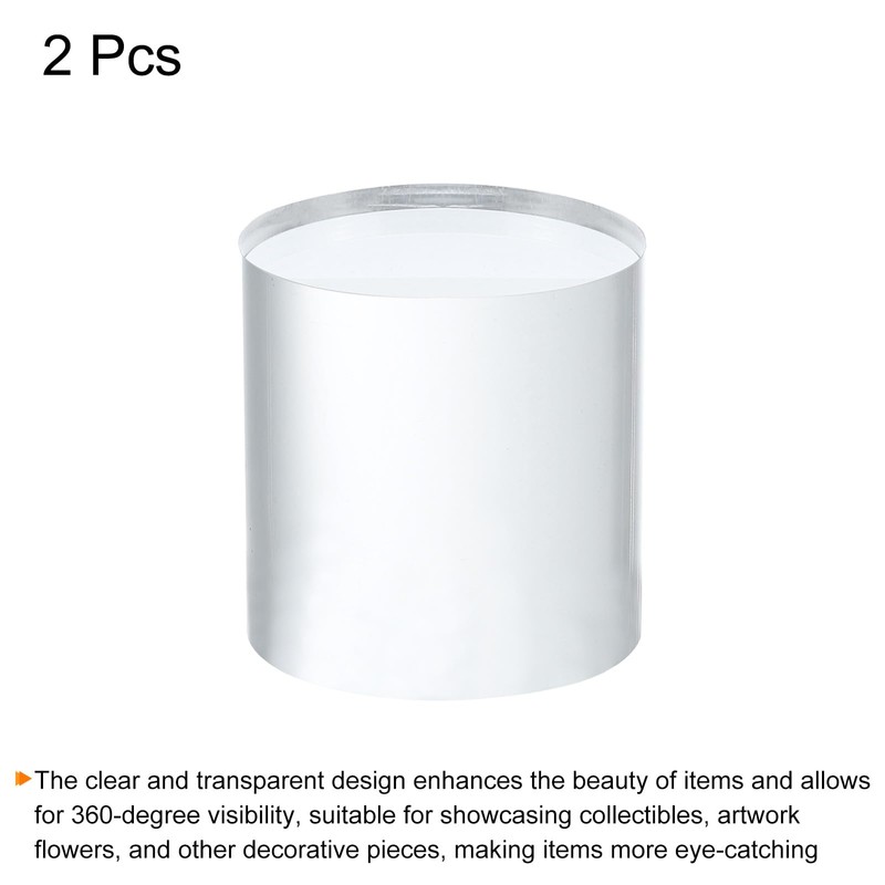 QUARKZMAN Acrylic Display Stand Base 2 x 2 Inch Solid