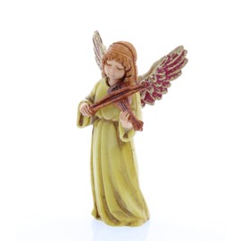 Moranduzzo Engel mit Geige für Krippe 11 cm Maßstab 1:16 - Unzerstörbare Krippenfiguren - Stil 700', Handbemalt, Offizielles Produkt, Hergestellt in Italien, Bildhauer M. Landi
