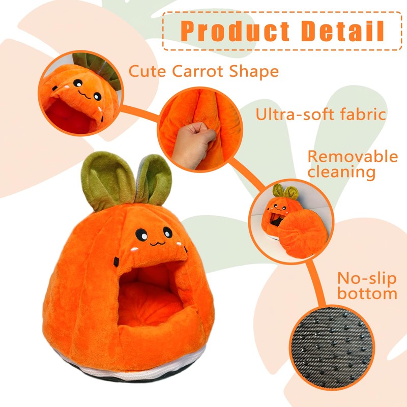 Acsist Rat Hammock, Hamster Bed,Sugar Glider House with Warm Fleece,Washable