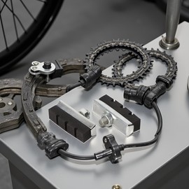 2 Pcs Bike V Brake Pads Rubber Shoes Black Blocks MTB Road Bike Accessories, Bike Accessories Set, Bike Accessories Bag for Men Women, Brake Parts