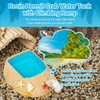 REPTIZOO Hermit Crab Water Bowl with Climbing Ramp, Resin Hermit