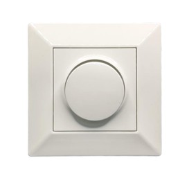 Jandei - Dimmer TRIAC 500W Dimmer Elegant Interior Wall Decoration Includes Frame and Mechanism Polycarbonate White