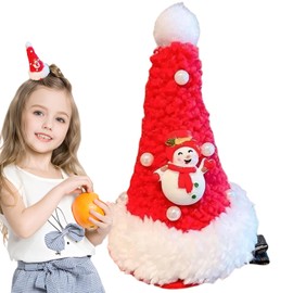 Christmas Hair Pins - Christmas Hat Pearl Hair Clips - Stylish and Cute Hair Shaping Tool for Friends Parties, Themed Parties, Family Gatherings, School Activities