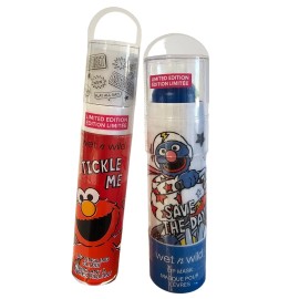 Wet n Wild 2 WET n WILD SESAME STREET Limited Edition Makeup Lip Gloss Elmo Grover NEW Lot