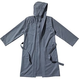 Cocoon Traveler's Tree Micofiber Bathrobe with Hood Size S Anchor Grey