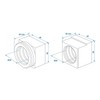 ProPlus Sliding bearing overrun device suitable for AL-KO 35x42.5x40-30S 60S/2