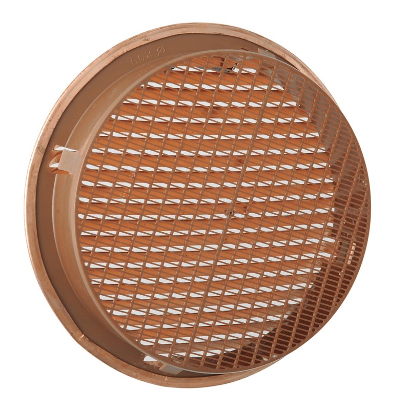 The gtrp200r-y Ventilation Grill Round Recessed, Copper, 230 mm