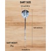 Yirinatek Darts Set with Storage Box, 3 High-Quality Steel Darts,