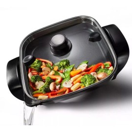 Oster DiamondForce 12x12 Strain & Pour Electric Skillet Nonstick Coating