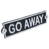 AB Tools Go Away Cast Iron Sign Plaque Door Wall
