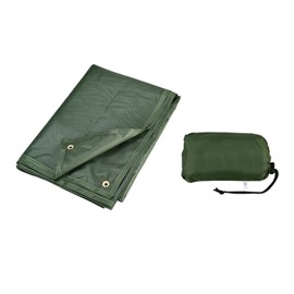 Beach Mat Moisture Proof Tear Resistant Easy Clean Waterproof Sand Mat for Camping Hiking Travel Picnic Outdoor OD Green 240x220cm/94.5x86.61in L