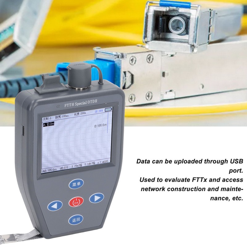 LCD OTDR Optical Time Domain Reflectometer Optical Power Meter Fiber