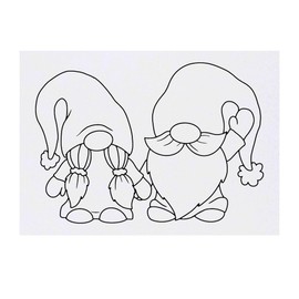 'Gonk Couple' Temporary Tattoo - Water Resistant, Skin-Safe, Non-Toxic Transfer (TO00081023)