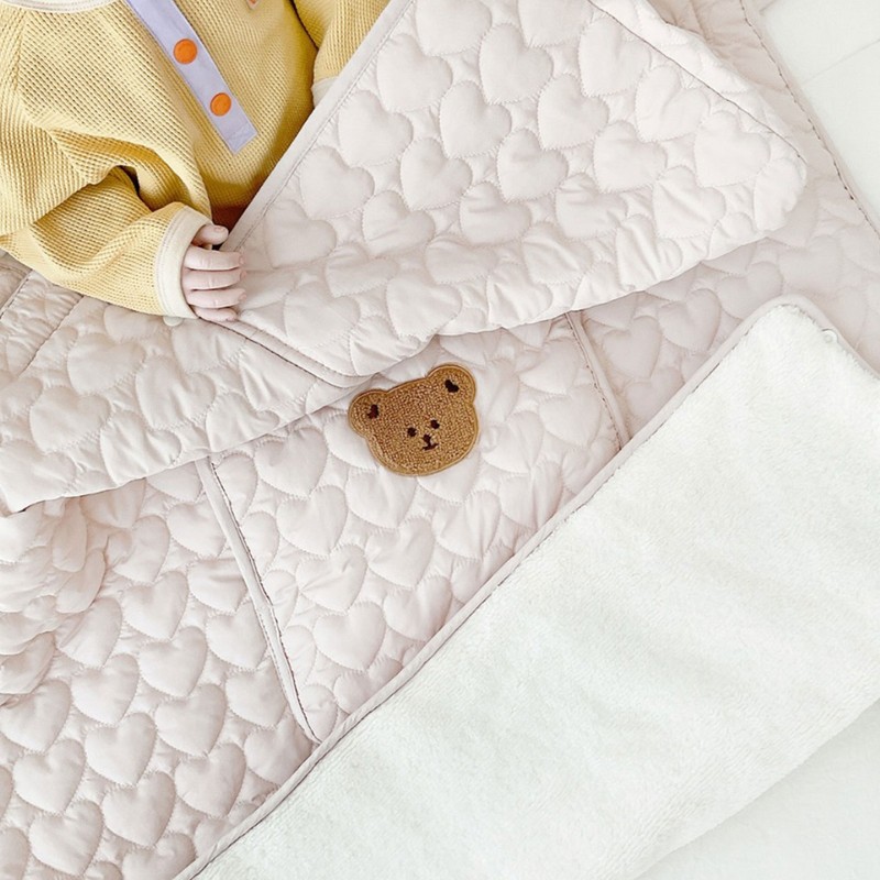 Hooded Toddler Blanket Keep Warm Wind Proof Thickened Cotton Flannel