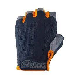 Bike Gloves Cycling Bicycle Half Fingers Gym Gloves Anti Slip MTB Hiking (Black-OGANGE, L)